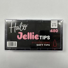 Halo Jellie Tips Stiletto Long Sizes 0-11 (480)